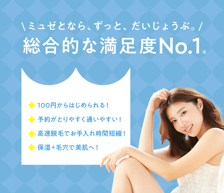 総合的な満足度No.1